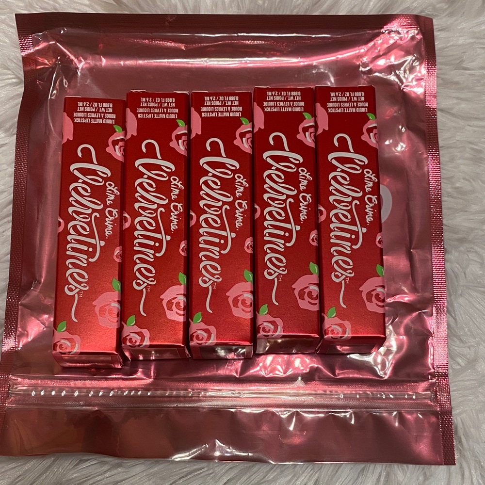Lime Crime Velvetines Lipstick Collection in Red Packaging